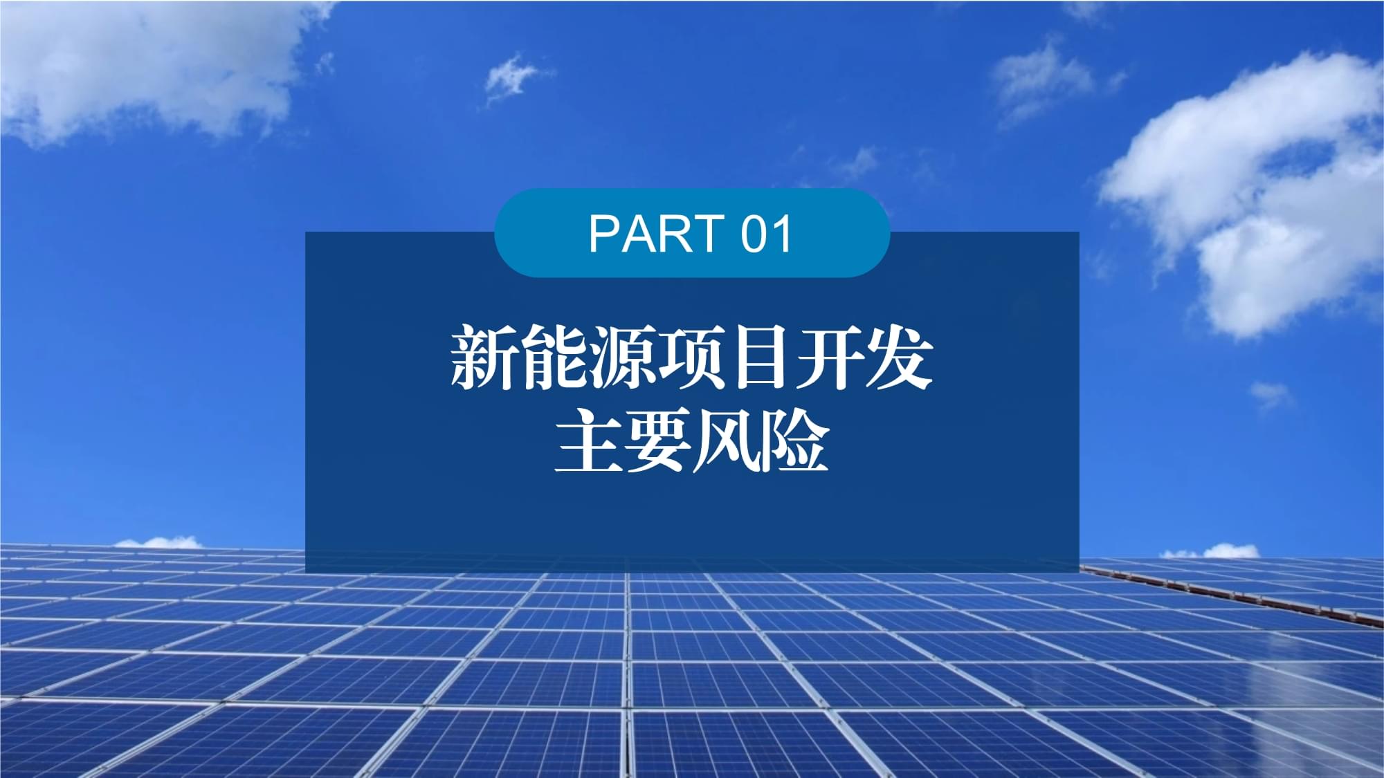 新能源項(xiàng)目投資開發(fā)風(fēng)險(xiǎn)與機(jī)遇應(yīng)對(duì)